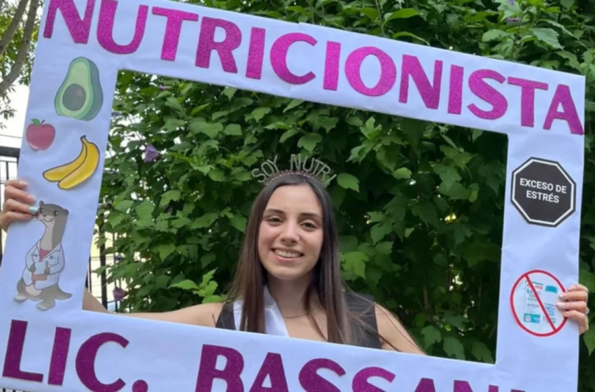  Melani Bassani, orgullo de Paso de Indios: la primera licenciada en nutrición de la localidad