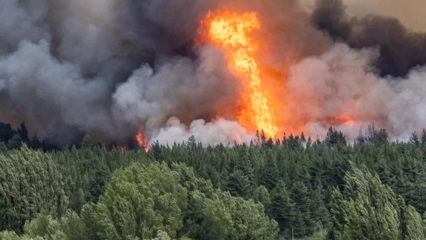  Incendio en Epuyén: se quemaron cerca de 3 mil hectáreas