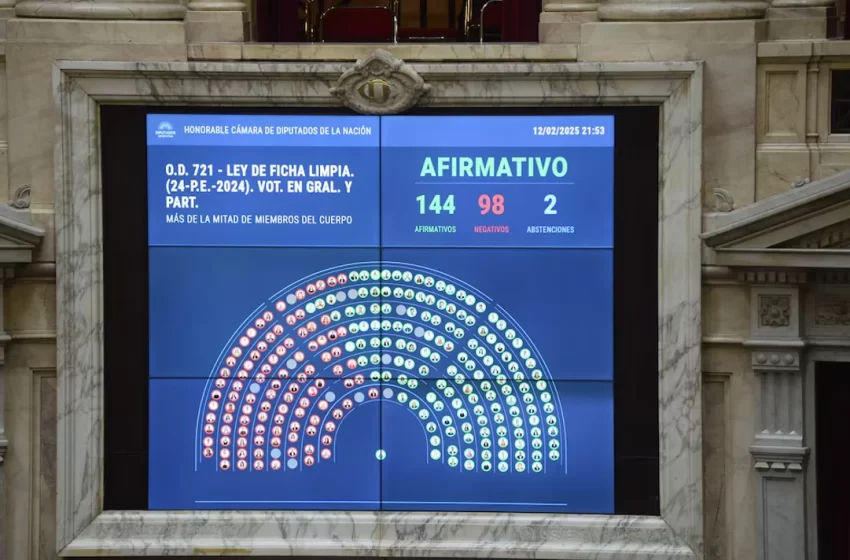  «Ficha Limpia» avanza en Diputados, los legisladores de Unión por la Patria en Chubut votaron en contra