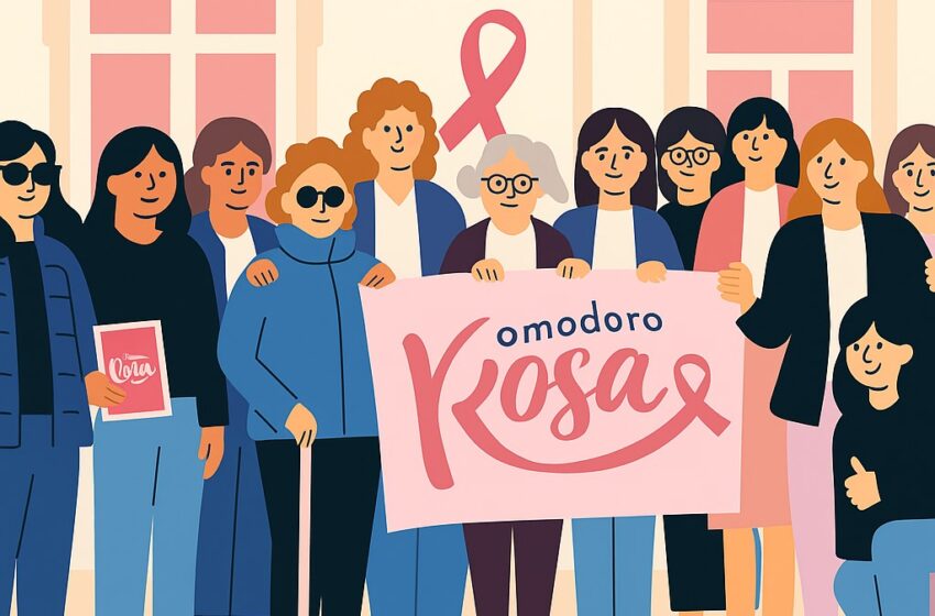 El Municipio acompañó el izamiento de la bandera rosa símbolo de la lucha contra el cáncer de mamas