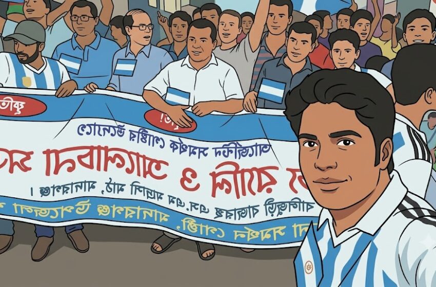  Argentina tiene una hinchada de millones a 20 mil kilómetros: el increíble fenómeno de Bangladesh donde millones de personas celebran cada gol de Messi como si fuera propio.