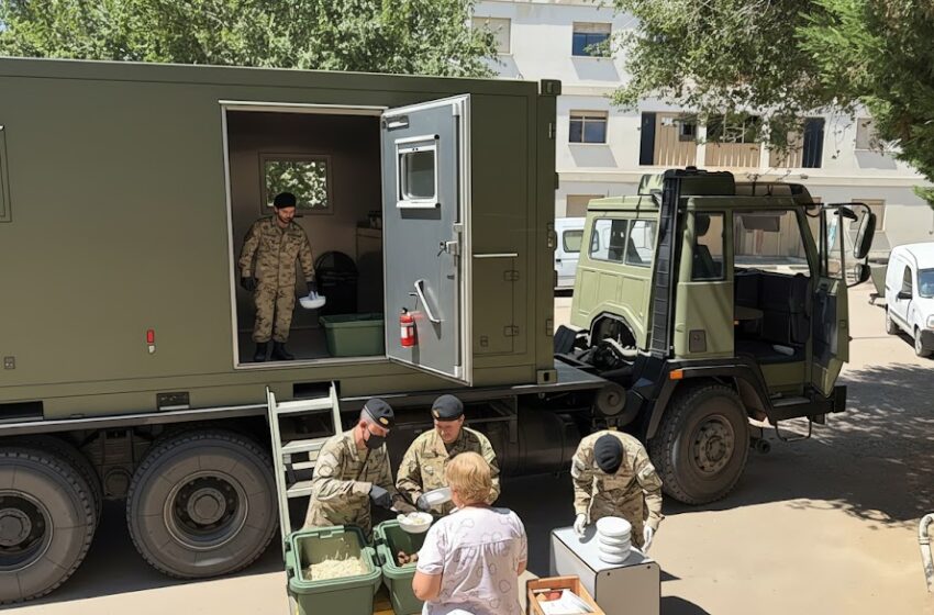  El Ejército cocina y asiste: 300 raciones diarias en medio de la emergencia en Comodoro