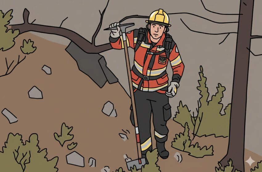  El esfuerzo de los brigadistas logra frenar el avance del incendio en la cordillera