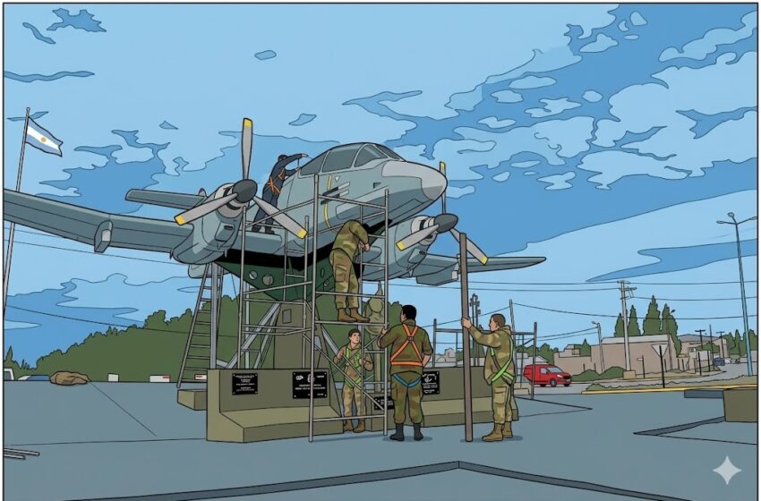  El Municipio y la Fuerza Aérea acondicionan la Plazoleta Soldado Héctor Bordón